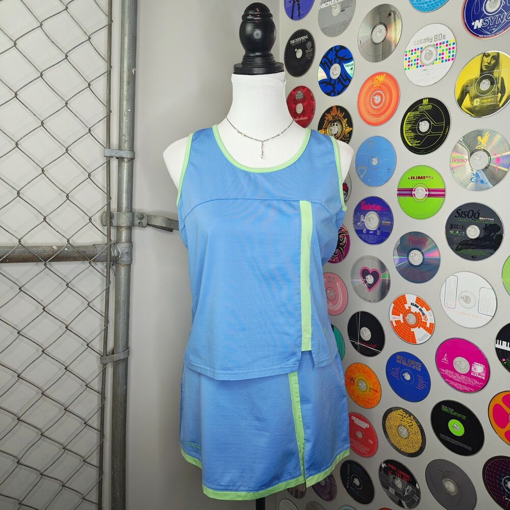 Preppy 2 Piece Tennis Pickleball Athleisure Skirt Set